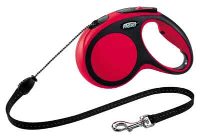 flexi New Comfort M Seil 5 m rot für Hunde bis 20 kg Neu (40)