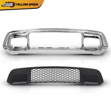 Front Lower Grille Bumper Grill Bezel Chrome Fit For Jeep Grand Cherokee 17-22 Front Lower Grille Bumper Grill Bezel Chrome Fit For Jeep Grand Cherokee 17-22