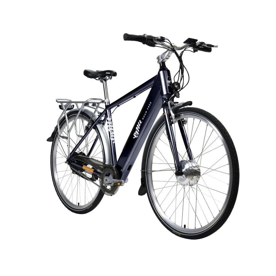 Emu Classic Crossbar Hybrid Electric Bike E-Bike Battery 700c Wheels Navy - Image 2 of 2