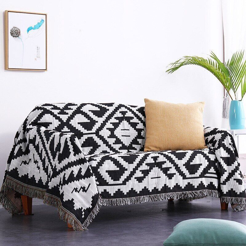 Bohemian Blanket for Sofa Bed Cover Throw Blanket With Tassel