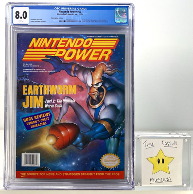 Nintendo Power Magazine 67 Volume #67 EarthWorm Jim 1994 CGC 8.0