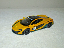 MCLAREN P1 YELLOW 1:36 SCALE KINSMART OPENING DOORS