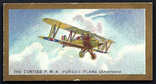 BRITISH AMERICAN (PRINTED) - AEROPLANES (GILT) - #46 CURTISS PW8 PURSUIT PLANE