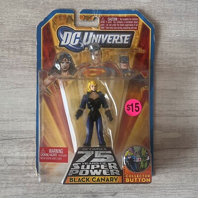 DC Universe Infinite Heroes 4'' Black Canary Action Figure 75 Years Mattel 2009