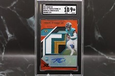 2021 Travis Etienne Jr. 3/25 Panini XR Rookie Patch Auto RPA RC #RXA-TET SGC 9MT