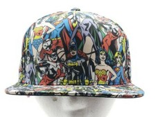DC Comics Women Superhero Snapback Hat Supergirl Wonder Woman Harley Quinn