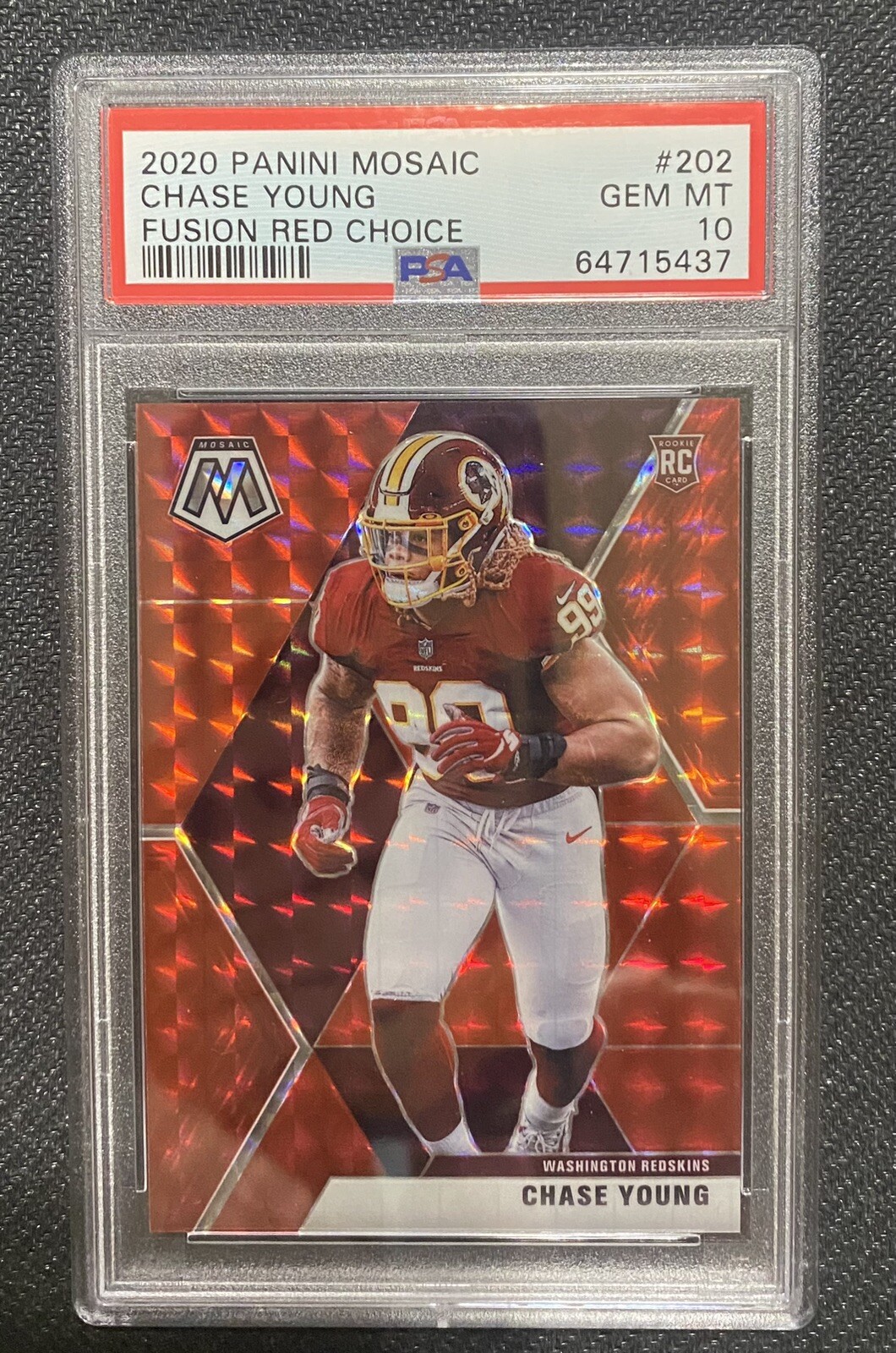 2020 Mosaic Chase Young Fusion Red Choice RC /80 #202 PSA 10 💎‼️