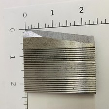 Set of (6) Molder/Shaper Knives - 1/4" Thick Corrugated Back High Speed Steel/M2