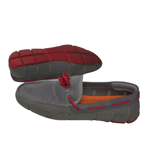 Men's Swims Boat Loafers 8.5 Water-Resistant Driving Moccasins with Braided Lace