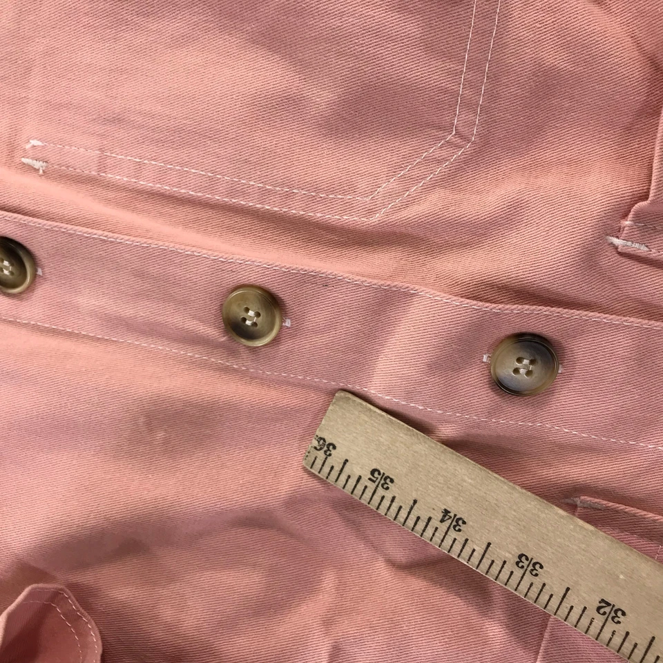 LF Markey Jacket Womens 4 US Puff Sleeve Chore Coat Pink Barn Jean Jacket - Image 3 of 4