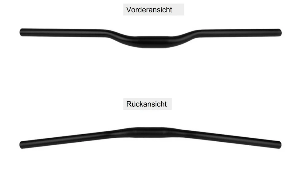 Manubrio bici riser bar ergo mtb manubrio Ø 31,8 mm 580 620 700 720 780 mm - Immagine 3 di 4