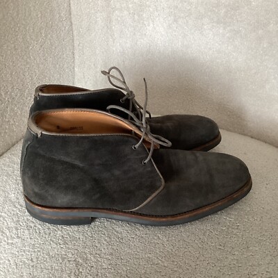 Aquatalia Carlos Chukka Ankle Boots Gray Suede Weatherproof  display picture 3