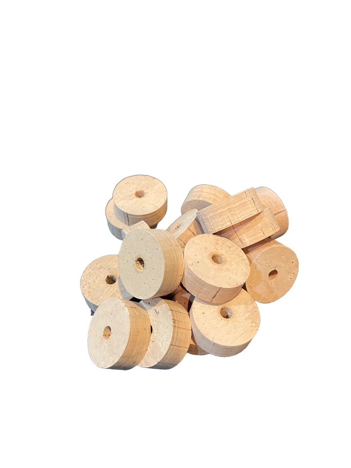 Anillos de Corcho para Construcción de Varilla, Flor Superior Natural, Flor, Extra, A y B Paquete de 50 Foto 3 de 4