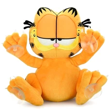 ✤ New GARFIELD Stuffed Plush CAR WINDOW SUCTION CUPS Fat Tabby Cat Clinger Toy