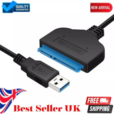 USB auf SATA 22 Pin 2,5 Zoll Festplatte SSD Adapter Stecker Leitung Kabel
