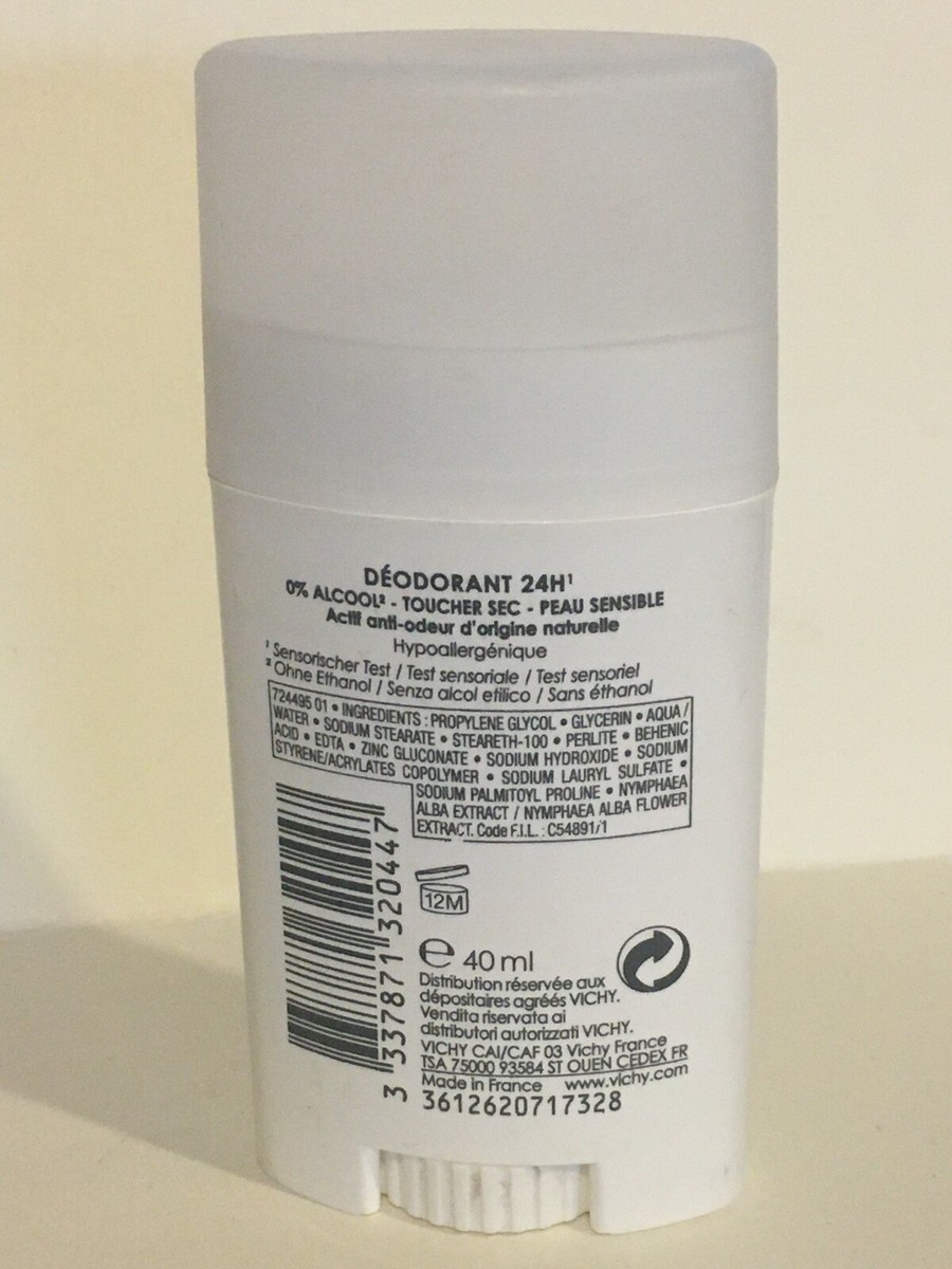Vichy Deodorant Aluminum 24hrs Dry Touch Stick 40 Ml for sale