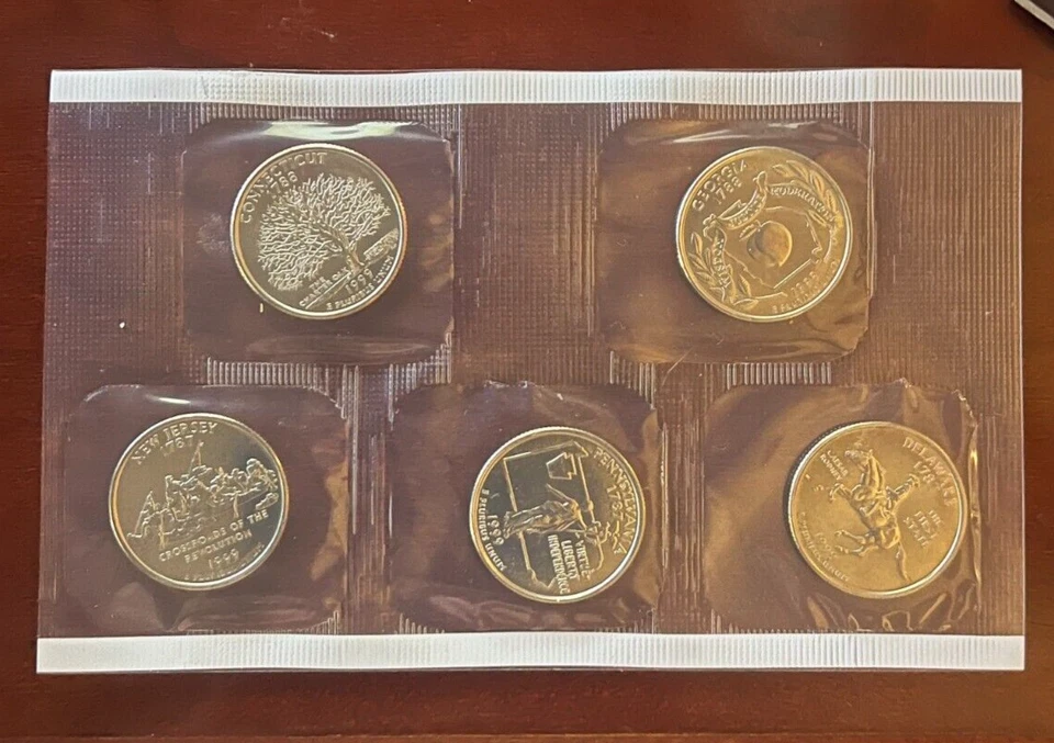 1999 US Mint Philadelphia Uncirculated Coin Set with Pennsylvania Quarter DDR - Image 3 of 4