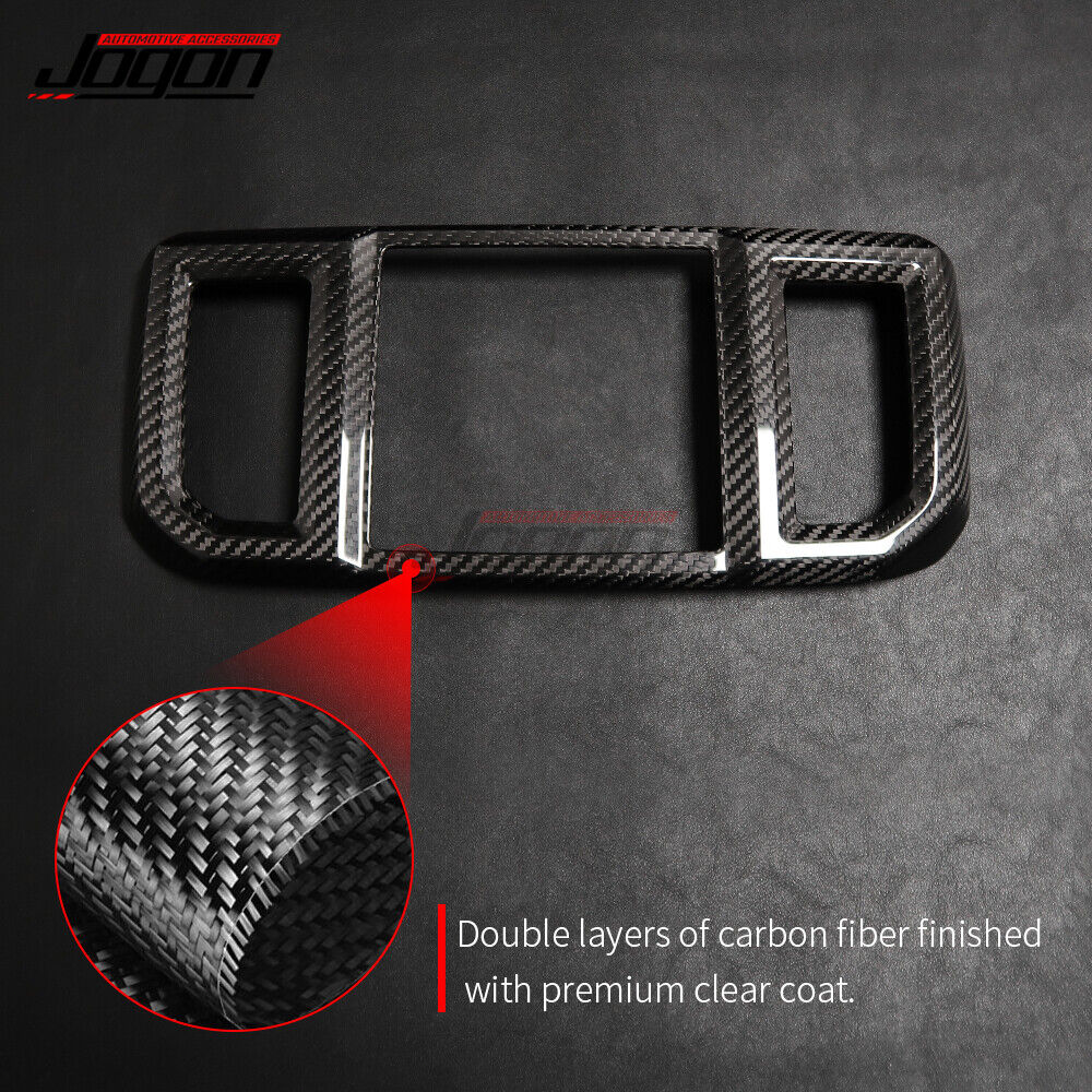 Real Carbon Car Rear Air Condition AC Vent Trim For Ford F150 F-150 Raptor 21-24 Real Carbon Car Rear Air Condition AC Vent Trim For Ford F150 F-150 Raptor 21-24