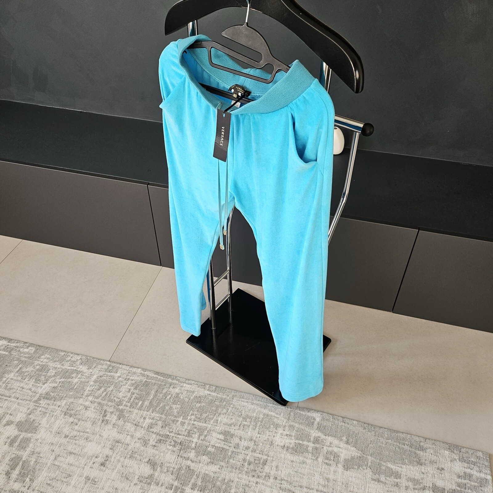 RRP£750 Versace Mainline Ladies Velvet Tracksuit Size 40 New With Tags image 2