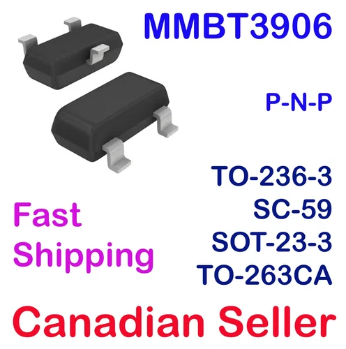 10/20/50/100/500pcs MMBT3906 40V PNP Bipolar BJT Transistor  SOT-23-3 ON