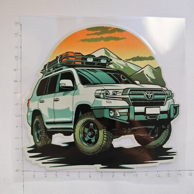 Toyota Land Cruiser Offroad Modifizieren Aufkleber Decal Prado LC70 LC120 (J200-7)