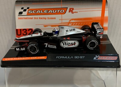 SLOT CAR SCALEAUTO SC-6387 McLaren MP4/13 #7 F1 1998 David Coulthard