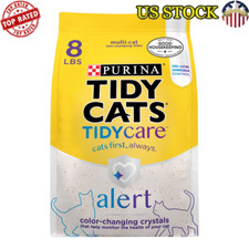 Health Monitoring Alert Cat Litter Non Clumping with Silica Crystals, 8 lb Box