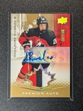 37 Guillaume Richard - Premium Auto /199 - 2021 Team Canada Juniors  - UD