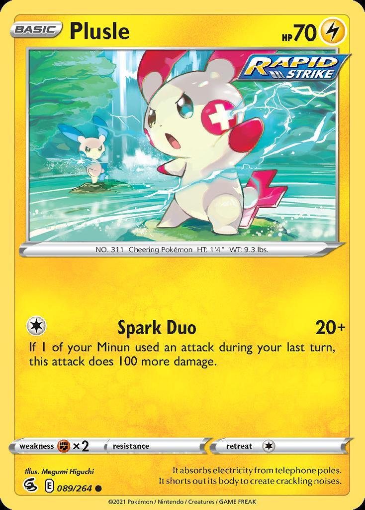 Pokemon Plusle (89/287) Fusion Strike LP