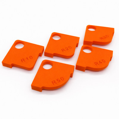 5 Stück Frässchablonen für Oberfräse,  Radius Jig Router Templates