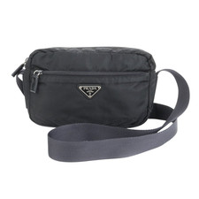 Borsa a tracolla Prada Sport nera con logo in nylon