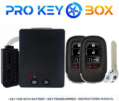 2x New Replacement Proxy Key Fob & DIY OBD Tool for Honda Civic Accord CR-V