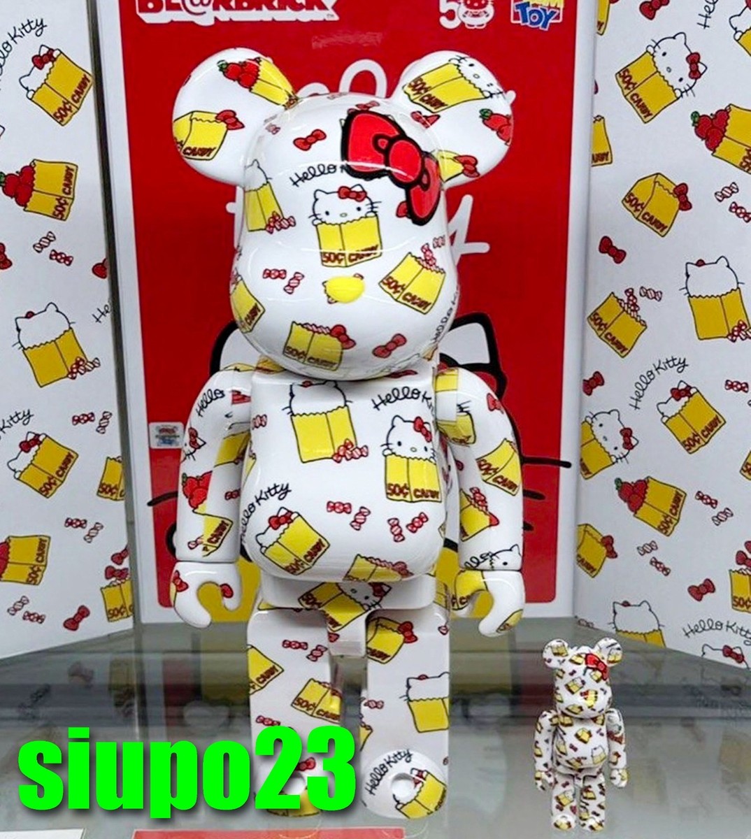 be@rbrick 400% ベアブリック　ハローキティ50周年 Medicom 400% + 100% Bearbrick ~ Hello Kitty Be@rbrick 50th
