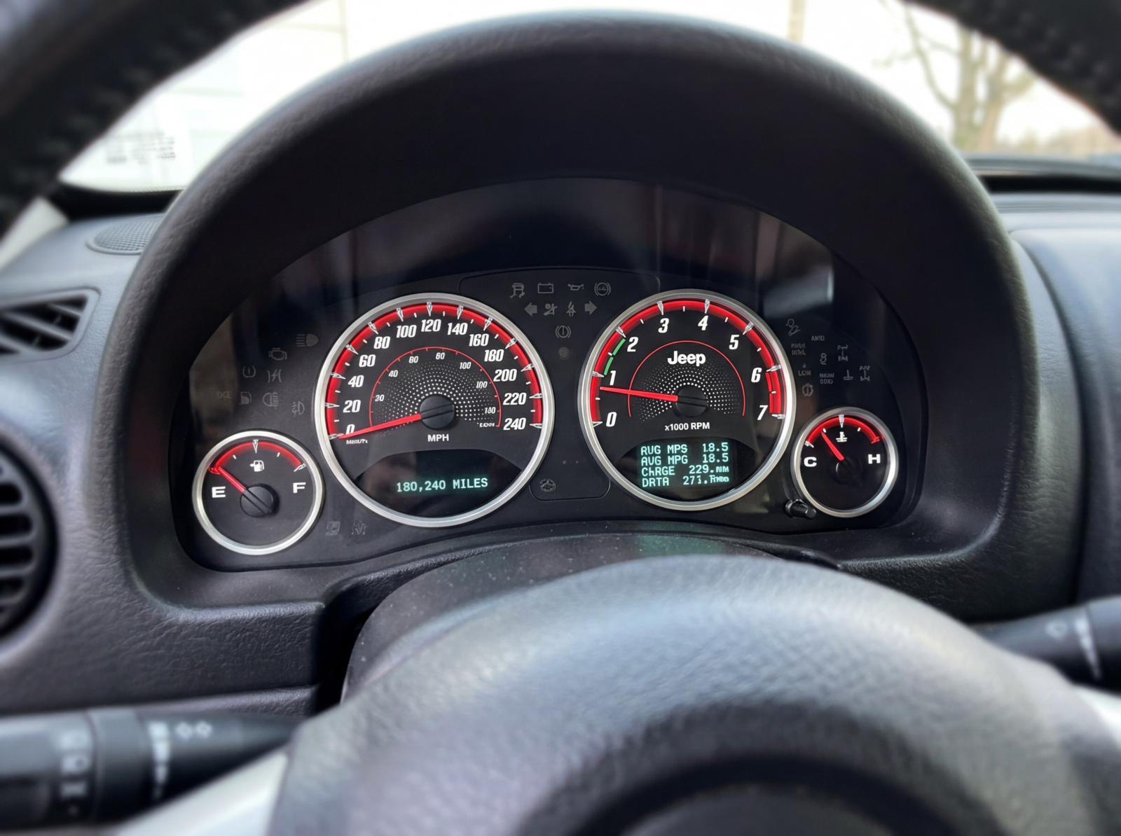 Jeep Cherokee KK Liberty 2008 - 2012 Cluster Face upgrade kit