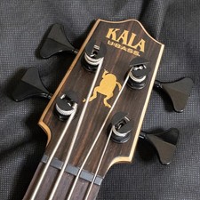 KALA UBASS-EBY-FSRW Striped Ebony Fretted Acoustic-Electric U BASS