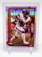 2025 Topps Chrome Football RJ Harvey #330 Refractor Rookie RC Denver Broncos