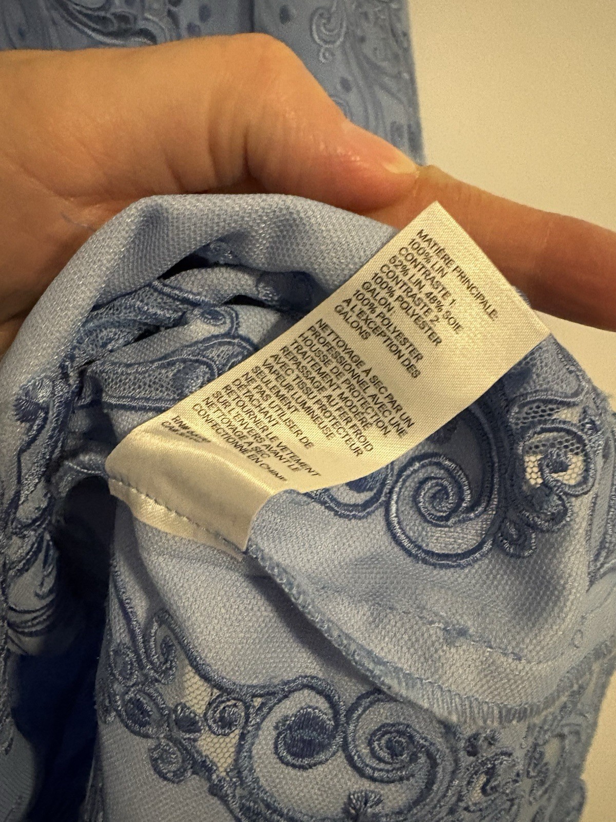 Zimmermann Super Eight Embroidered Mini Dress Size 1 / AU 10 / US 6 Cornflower