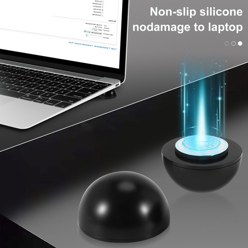 2 Stueck Laptop Notebook Schwarz rutschfest kuehles Kuehlvorrichtung 5787 - Afbeelding 7 van 7