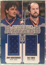 VANBIESBROUK vs SMITH 2012-13 In The Game Between The Pipes Rivals Jersey Relics