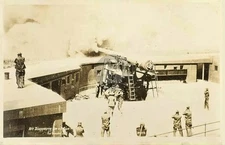 US Coast Artillery 10 Inch Disappearing Gun Fort Worden WA 1 RPPC Postcard COPY