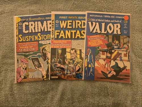 Three E.C. Reprints by Russ Crochran, 1992, -NM, Great Stories And Art