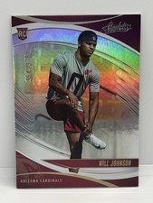2025 Panini Donruss Absolute Hobby- Will Johnson #198 Red /375 (RC)