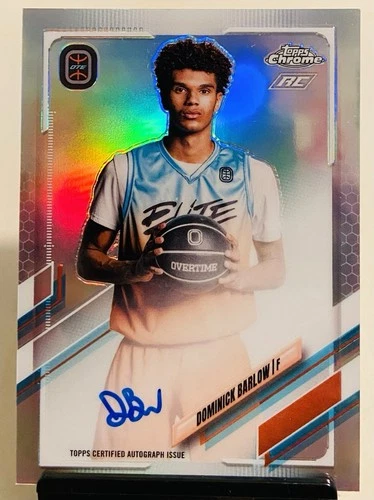 New ListingDominick Barlow 2021-22 Topps Chrome OTE Rookie Refractor On-Card Auto RC 🏀🔥