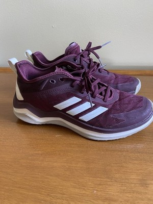 Adidas Shoes Mens 5.5 Speed Trainer 4 Sneakers Burgundy Mesh Lace Up B27843
