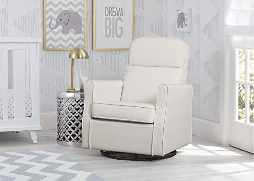 DELTA CHILDREN BLAIR SLIM NURSERY GLIDER SWIVEL ROCKER CHAIR - CREAM