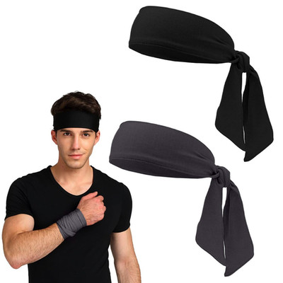 2 Stück Sport Stirnband Herren, Unisex Tennis Headband, Laufen Stirnband Schweiß