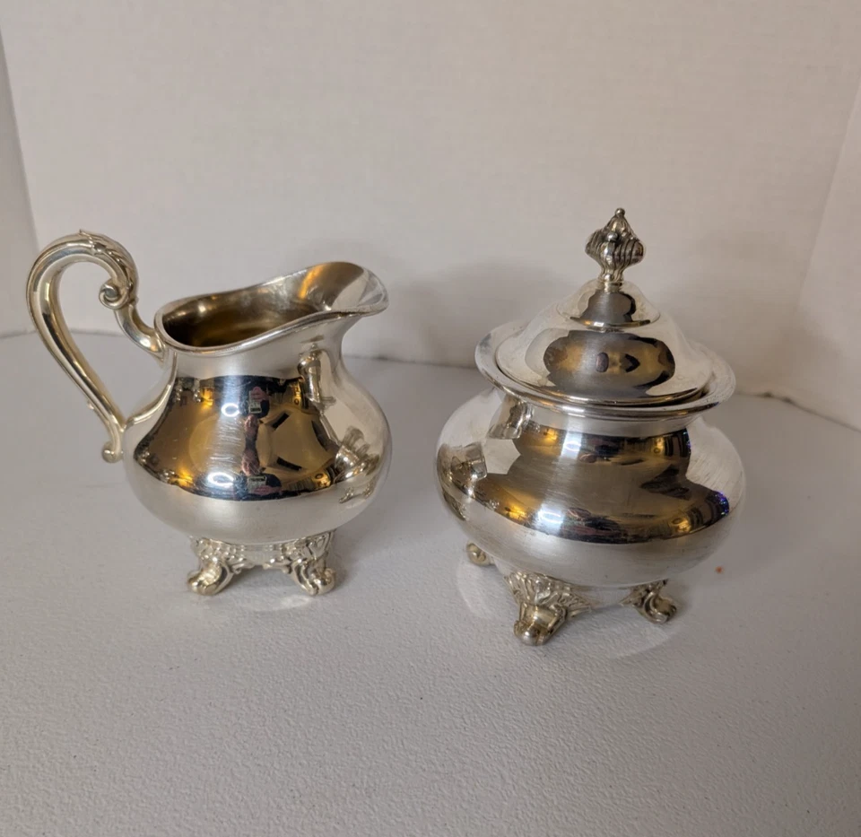 Juego de 4 piezas vintage para servir té y café Regent Reed & Barton 5600 Foto 2 de 4