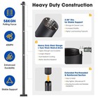 8Ft Shade Sail Pole Awning Deck Patio Backyard with Pole Bracket Clamp Powder — photo 3