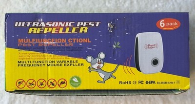 6 PACK Ultrasonic Pest Repeller Reject Mice Insect Mosquito Cockroach Killer USA