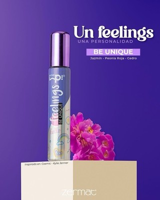 Feelings Be Unique Eau de Parfum for Women by Zermat/ Perfume para Dama Juvenil